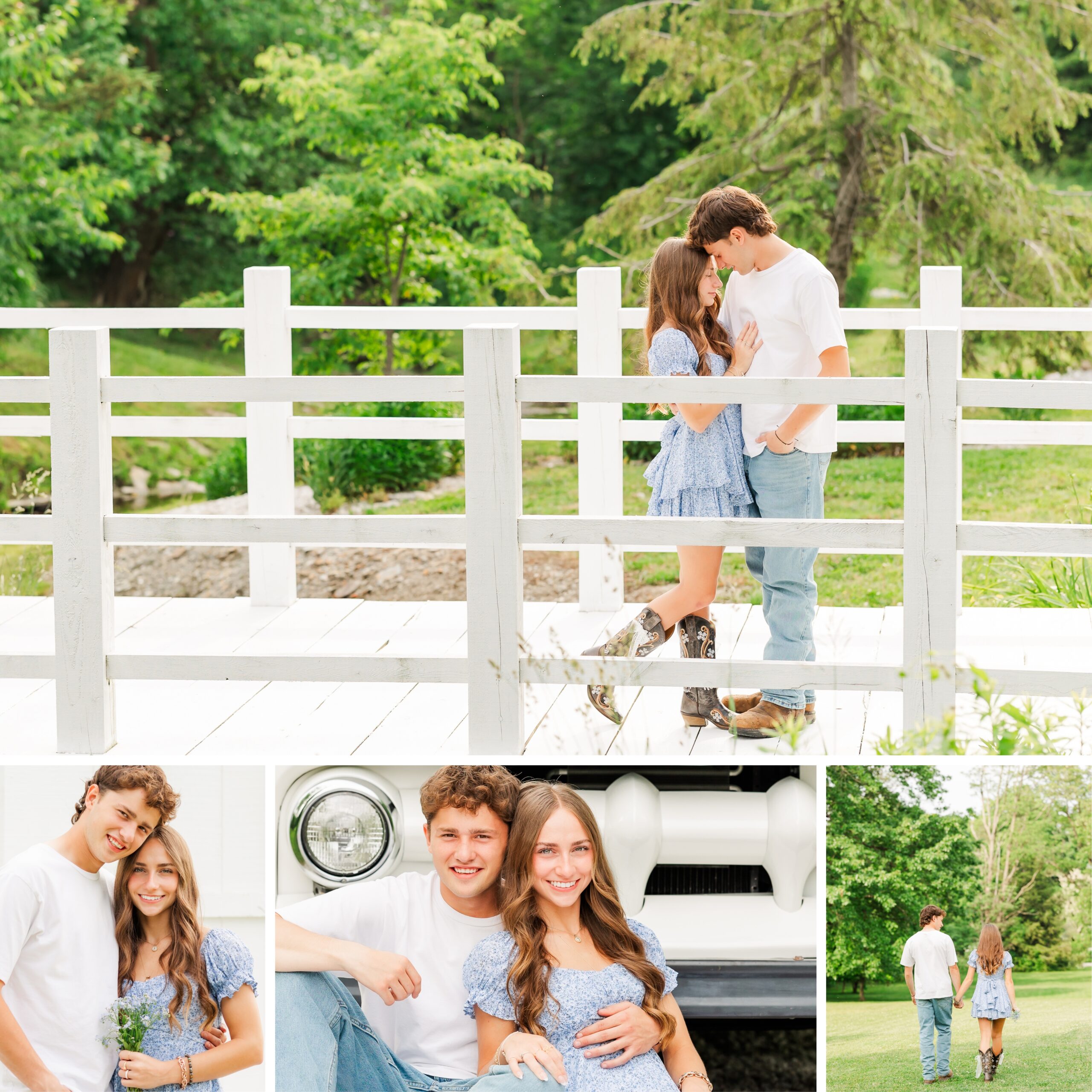 Couple standing, sitting, and walking close for timeless couple’s pictures in North East, PA.
